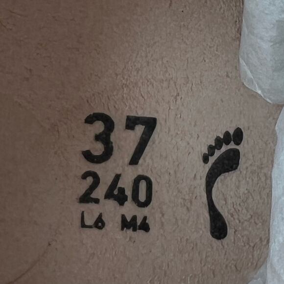 Birkenstock Bend Low Suede Embossed Corduroy Sneaker Antique White Women 6 EU37 - Picture 9 of 10